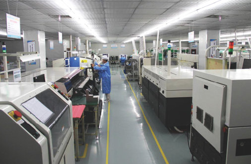 Automated SMD SMT production line workshop