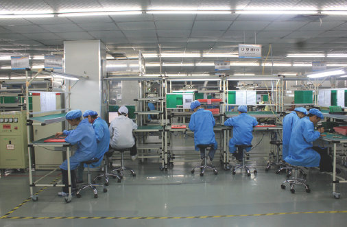 U-cell DIP through-hole assembly production line